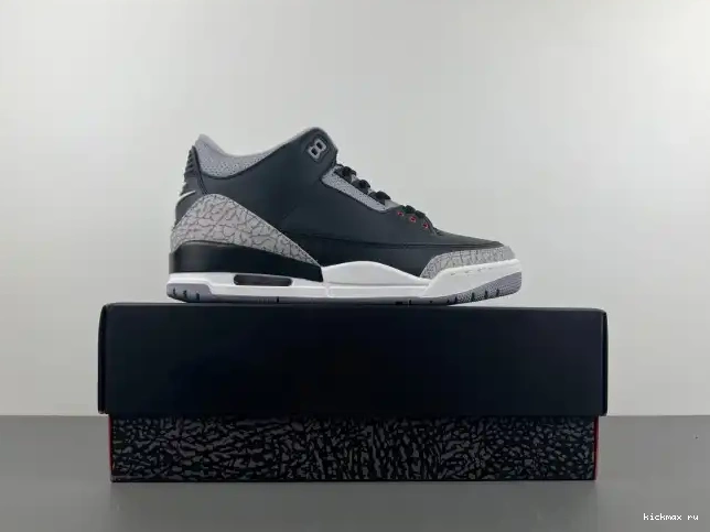 Cheap MAX Air DN3707-010 Cement 3 Black Jordan 0424